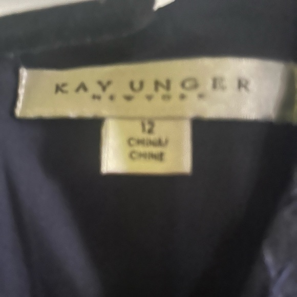 Kay Unger midi jacquard A line sheath size 12 - Picture 3 of 3